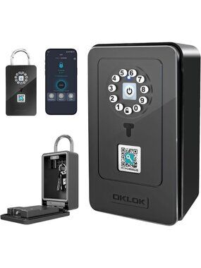 Smart Bluetooth Key Lock Box - Waterproof, Wall-Mounted Security for Home